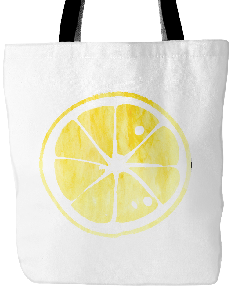 Lemon, Orange Or Lime Slice Design On 18"x18" Lined - Tote Bag (1024x1024), Png Download