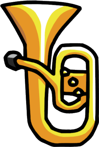 Graphic Freeuse Download Scribblenauts Wiki Fandom - Tuba Png (385x527), Png Download