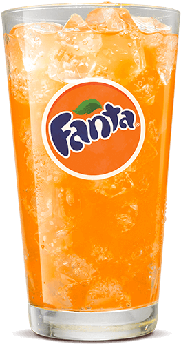 Food - Fanta - Fanta En Vaso Con Hielo (500x540), Png Download