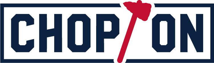 Chopon - - Braves Chop On Logo (750x220), Png Download