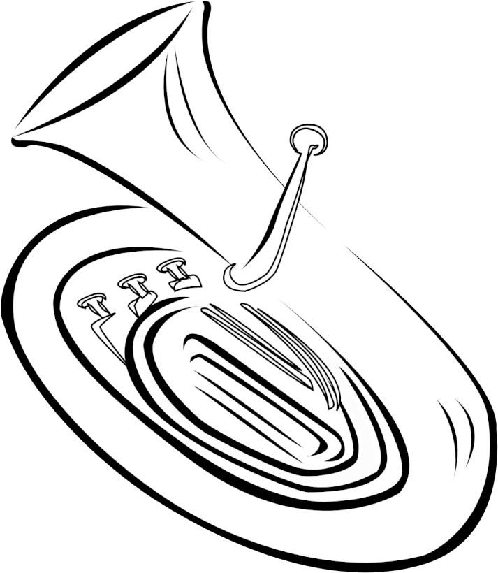 Tuba Clipart Free Clip Art Images - Clipart Tuba (830x940), Png Download