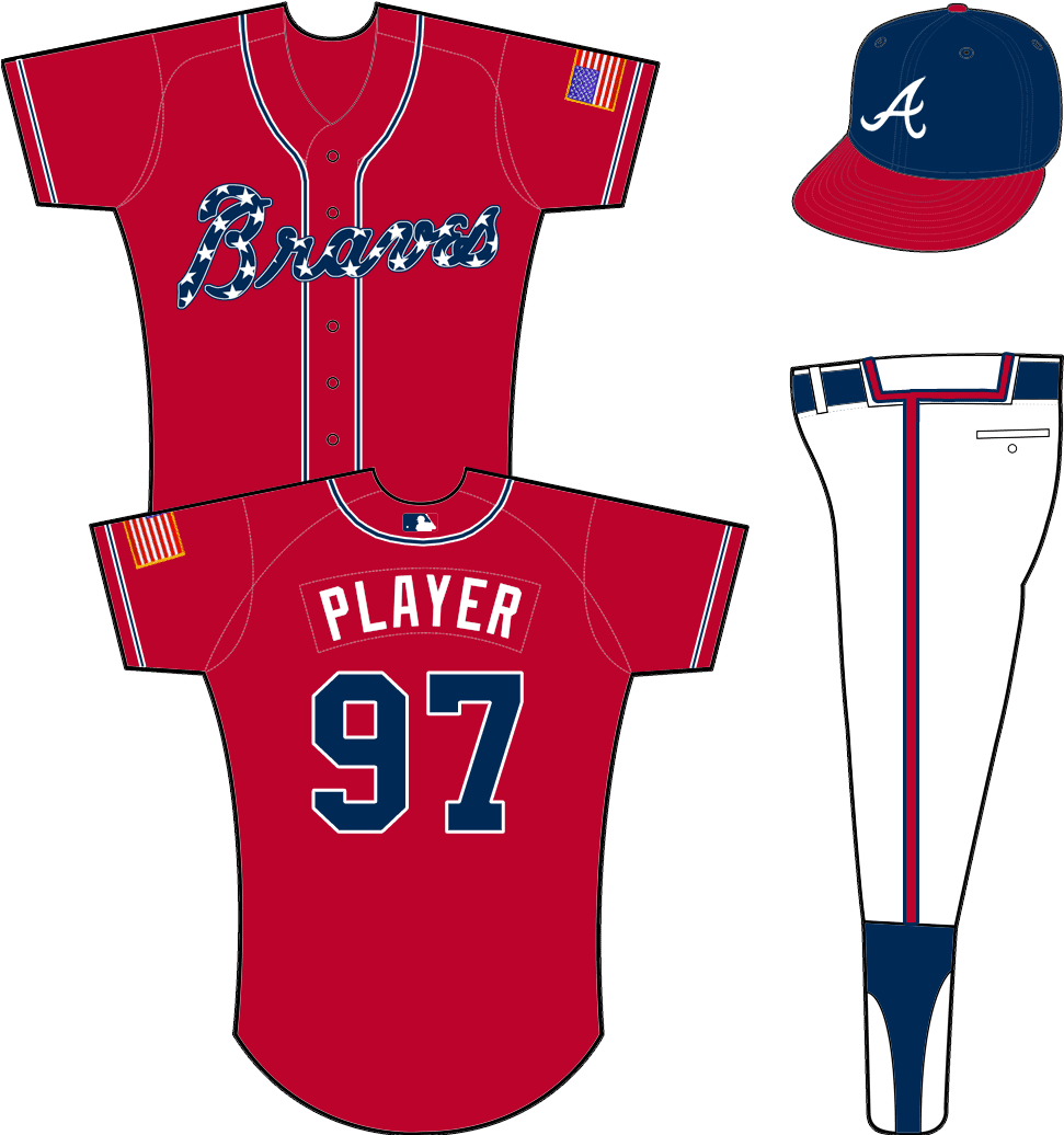 Boston Braves - Texas Rangers Red Uniform (1000x1035), Png Download