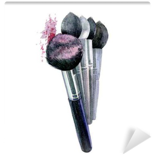 Makeup Brush Watercolor Isolated On White Background - Watercolor Painting (400x400), Png Download