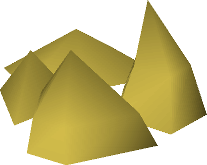 Gold Rock - Triangle (414x329), Png Download