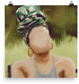 "emerald Queen" Print - Watercolor Paint (500x500), Png Download