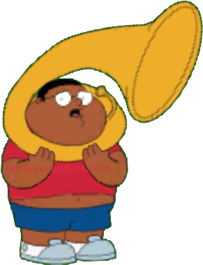 Cleveland Jr Practice Tuba - Cartoon (305x408), Png Download