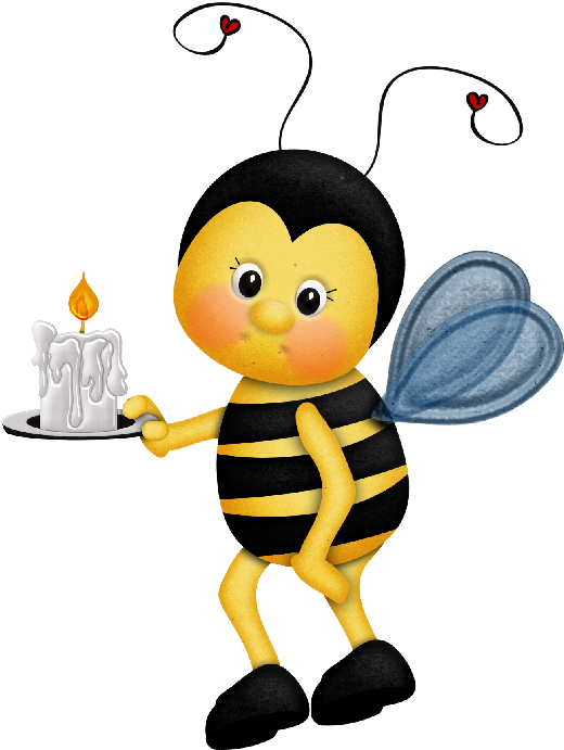 Bee (530x698), Png Download