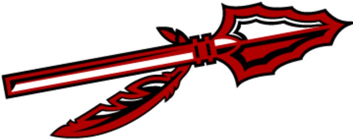 Png Black And White Library Arrowhead Clipart Spear - Arrow Football Helmet Decals (720x720), Png Download