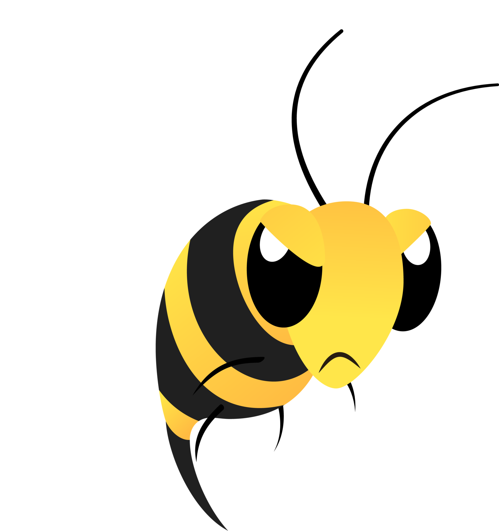 Mean Bee Clipart Clipartxtras - Angry Bees Clipart (1600x1700), Png Download