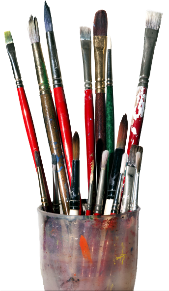 June Juried Fine Art Exhibit - Paint Brush (343x601), Png Download