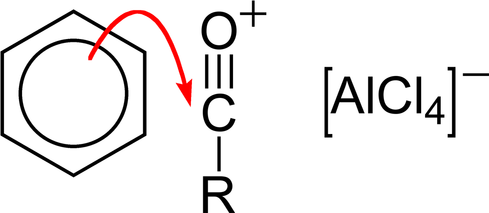 Friedel Crafts Acylation Step 2 - Friedel-crafts-acylation (1100x536), Png Download