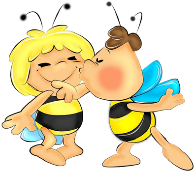Cute Bee Clip Art - Maya The Bee Clipart (400x400), Png Download