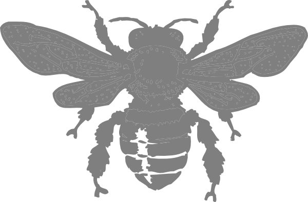 How To Set Use Gray Bee Clipart (600x394), Png Download