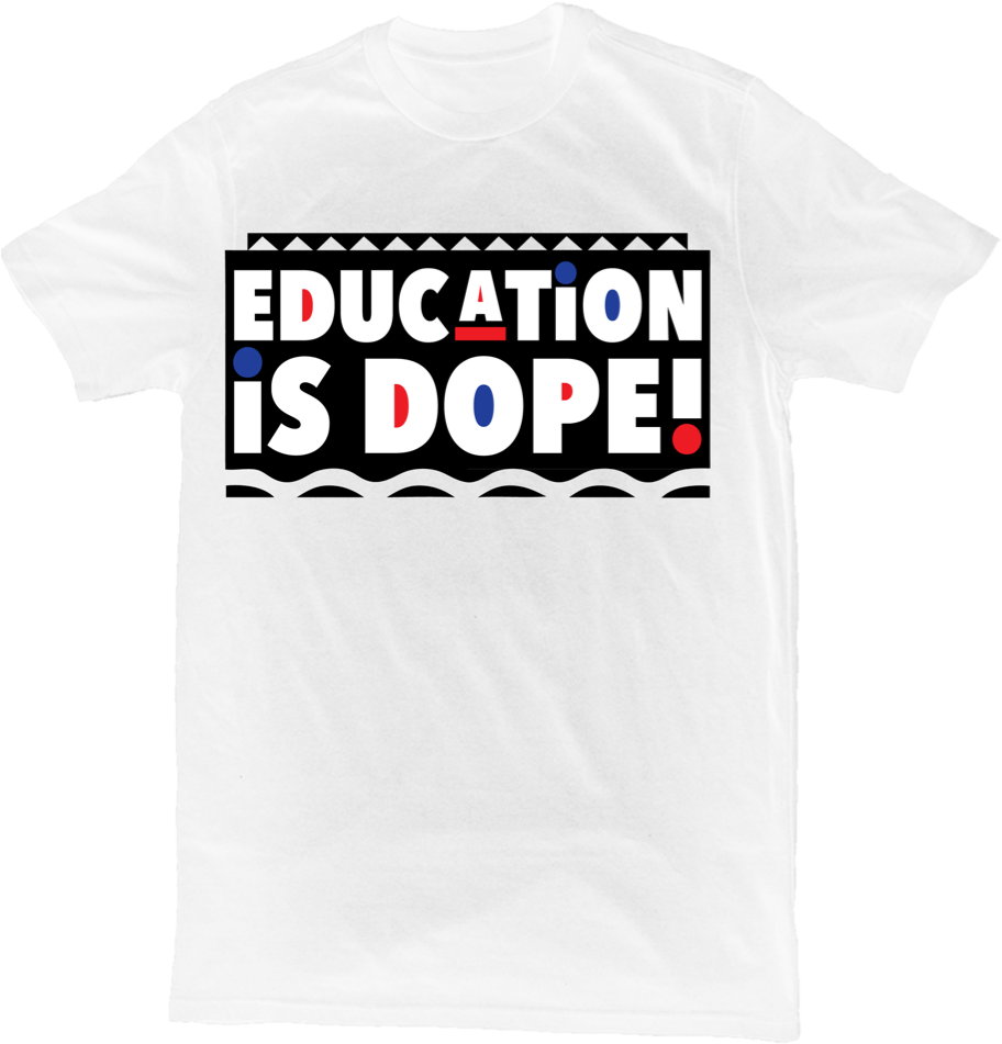 Image Of Education Is Dope Retro Shirt - Shirt (930x985), Png Download