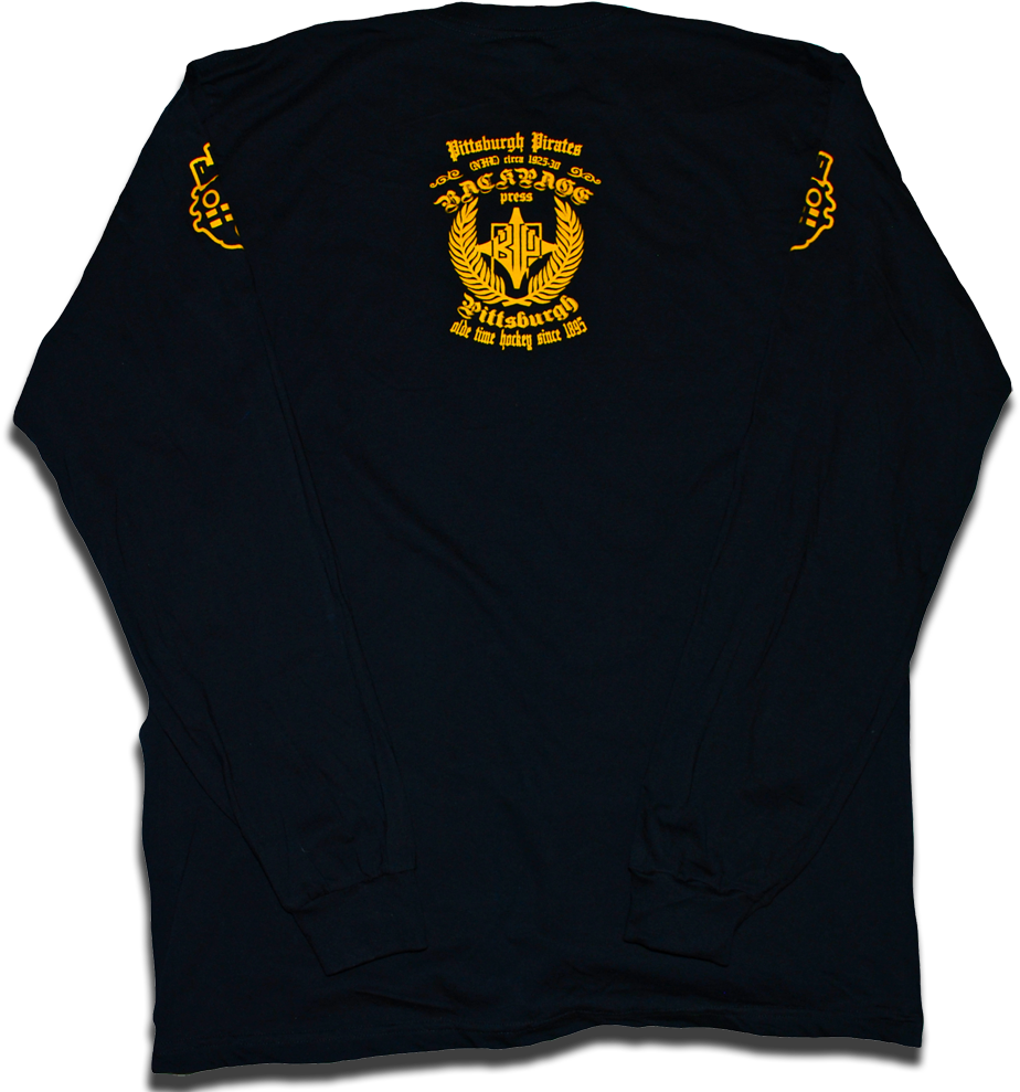 Image Of Pittsburgh Pirates Nhl Custom 1925 Hockey - Long-sleeved T-shirt (939x1000), Png Download