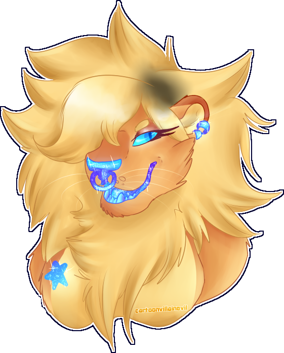 [roar Mixed With Sparkle Sound Effect] [gift] - Cartoon (561x695), Png Download