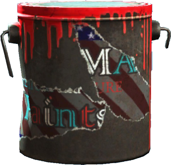 Fo4fh Red Paint Can - Wiki (655x602), Png Download