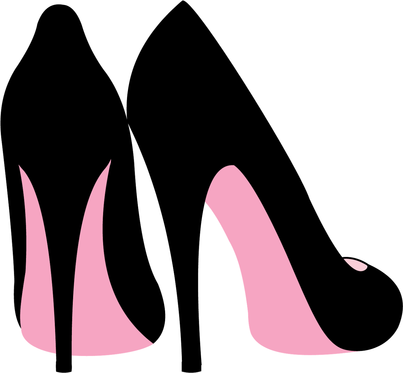 High Heel Shoe Silhouette Clip Art At Getdrawings - High Heels Silhouette (1600x1455), Png Download