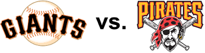 San Francisco Giants Vs Pittsburgh Pirates - Window Canvas Pittburgh Pirate Die Cutz 03222 , (400x105), Png Download