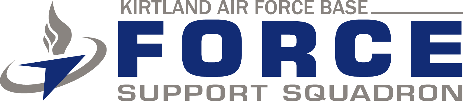 Kirtland Force Support - Force Support Squadron Logo (1587x347), Png Download