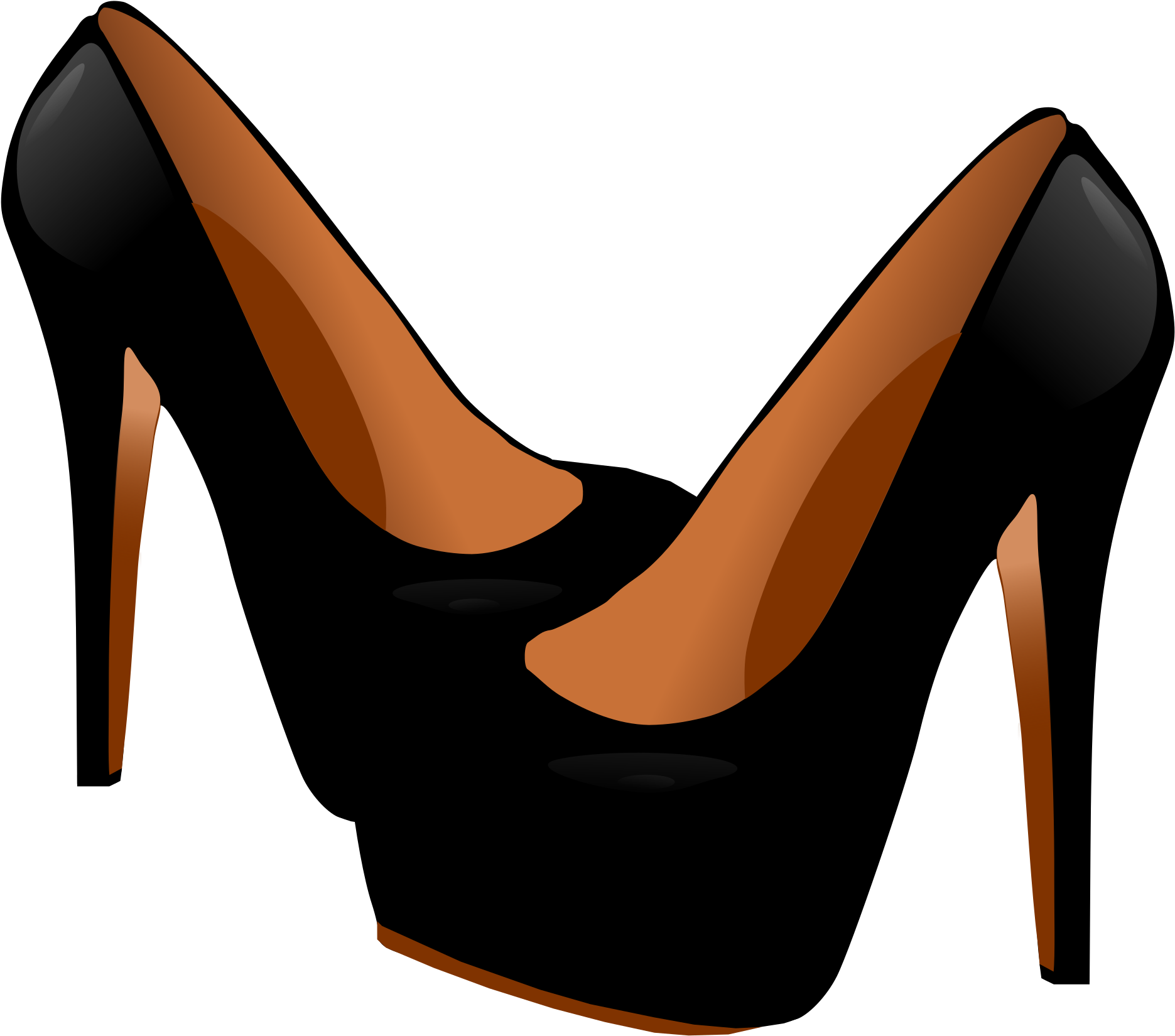 High - Black High Heels Clipart (800x566), Png Download