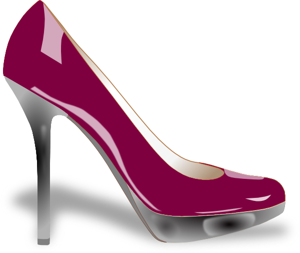 Clip Art At Clker Com Vector Online - Women Shoes With Transparent Background (600x505), Png Download