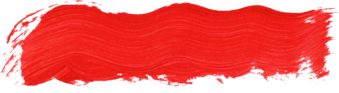 59 Red Paint Brush Stroke - Paintbrush (1188x328), Png Download