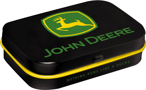 Nostalgic Art Tin Box & Mints John Deere Logo Black - Box (600x600), Png Download