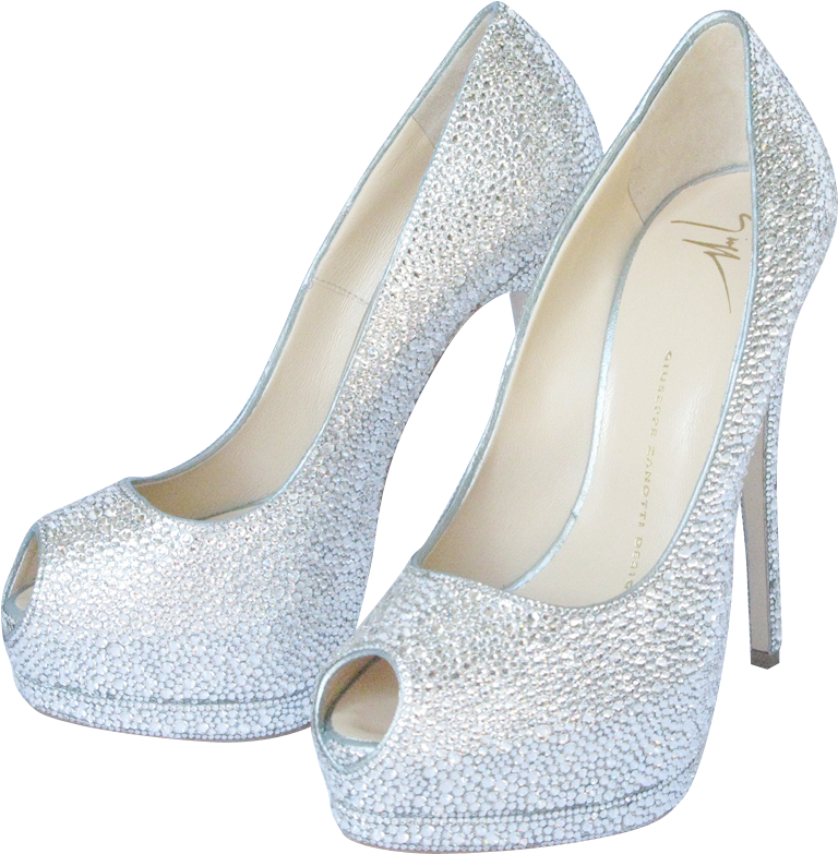 White Heels Wedding - Pair Of Heels Png (1200x900), Png Download