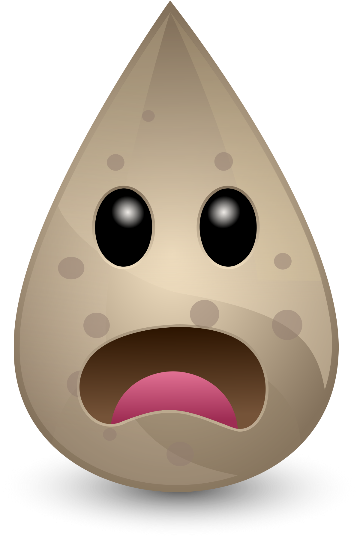 Water Drop Clipart Sad - Dirty Water Drop Clipart (1697x2400), Png Download