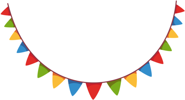 0, - Blue And Green Bunting (600x325), Png Download