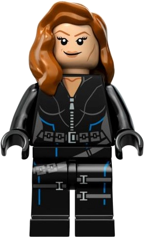 And It's Everywhere Else As Well - Lego Super Heroes Black Widow Minifigure (326x508), Png Download