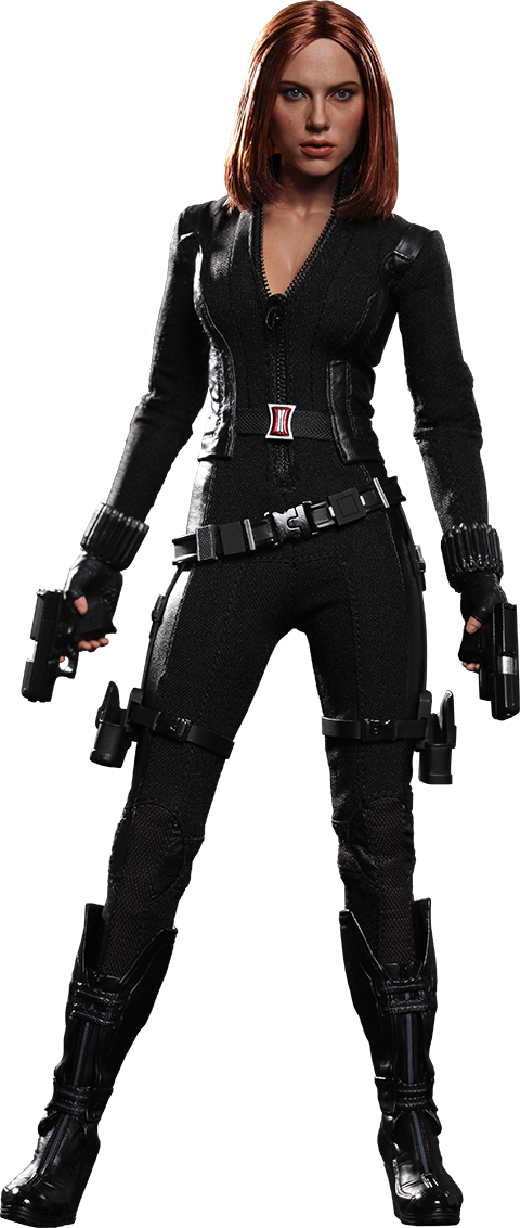 Black Widow Png Picture - Hot Toys Captain America - The Winter Soldier Black (480x1132), Png Download