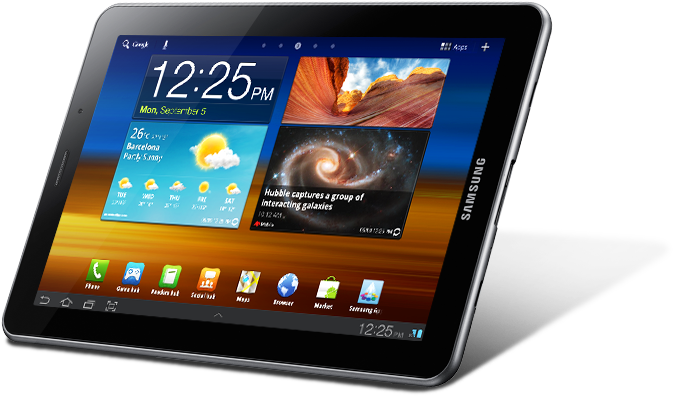 Tablet Free Png Image - Samsung Galaxy Tab 7.7 (672x450), Png Download