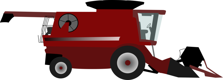 Combine Harvester John Deere Agricultural Machinery - Combine Harvester Clipart (941x340), Png Download