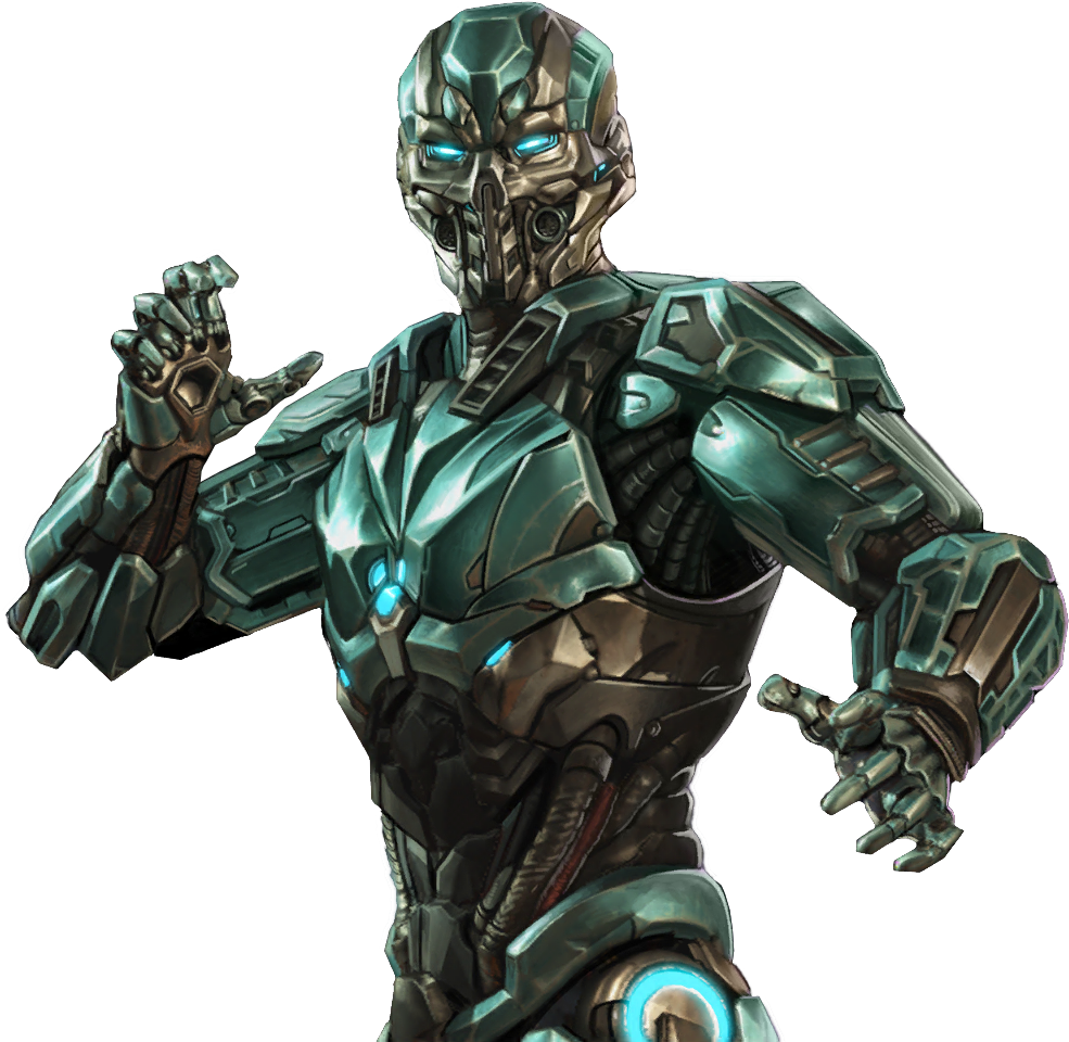 Mortal Kombat X Ios Cyber Sub-zero Render 4 - Mortal Kombat X Cyber Sub Zero (1024x1024), Png Download