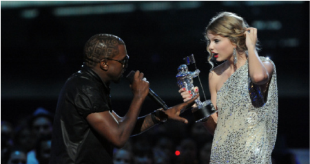 Loading 24 Feb 2015 - Kanye West Grammys Taylor Swift (450x450), Png Download