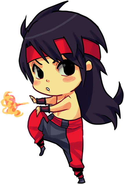 Huoooooohh By Felipenero On Deviantart Cartoon Pics, - Mortal Kombat Liu Kang Chibi (481x700), Png Download