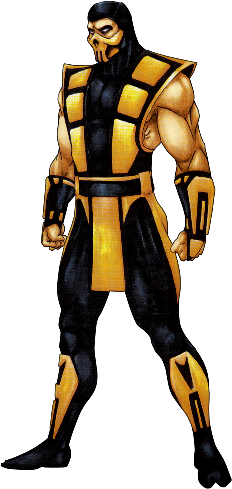 Official Mortal Kombat X Media Thread - Scorpion Mk (493x1000), Png Download