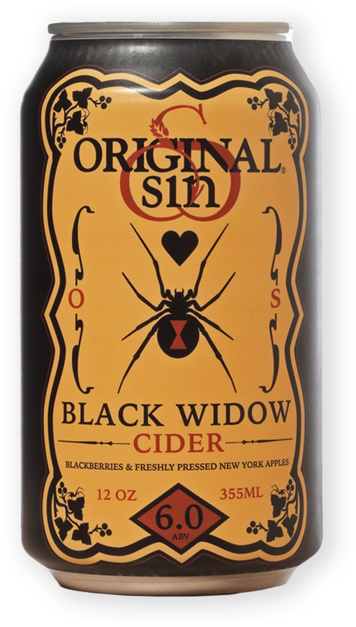 Black-widow - Original Sin Black Widow Cider (800x1200), Png Download