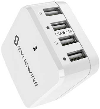 Alexa Voice Remote Controller - Syncwire 4 Port Quick Charger (400x400), Png Download