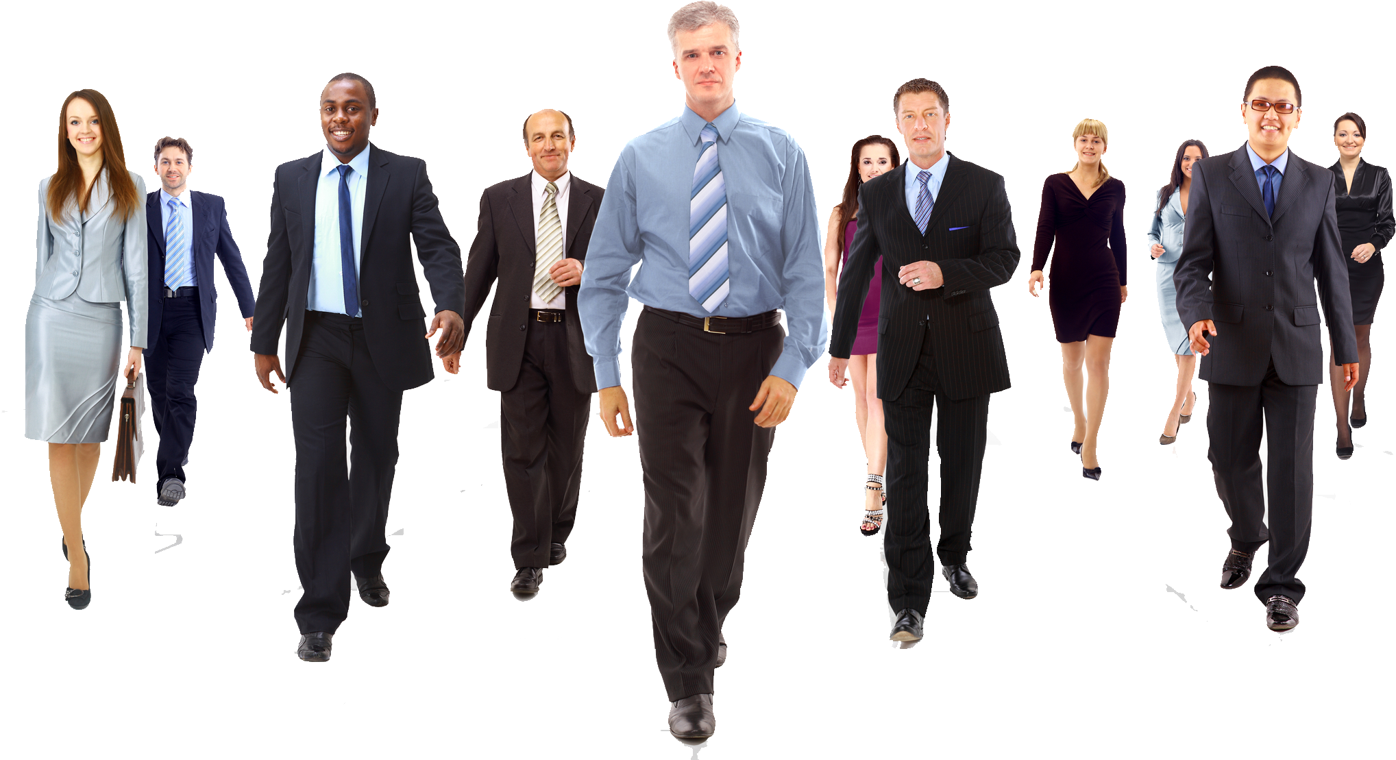 Seafront Marketing - Group Of Business Man Png (2100x1200), Png Download