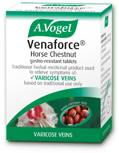 An Extract Of Freshly Harvested Horse Chestnut Seeds - A.vogel Venaforce 30 Tablets (415x500), Png Download