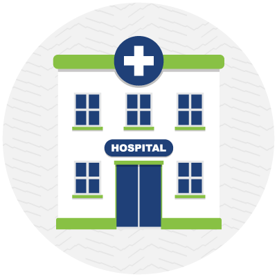 Varicose Vein Treatment Requires Invasive Surgical - Hospital (400x400), Png Download