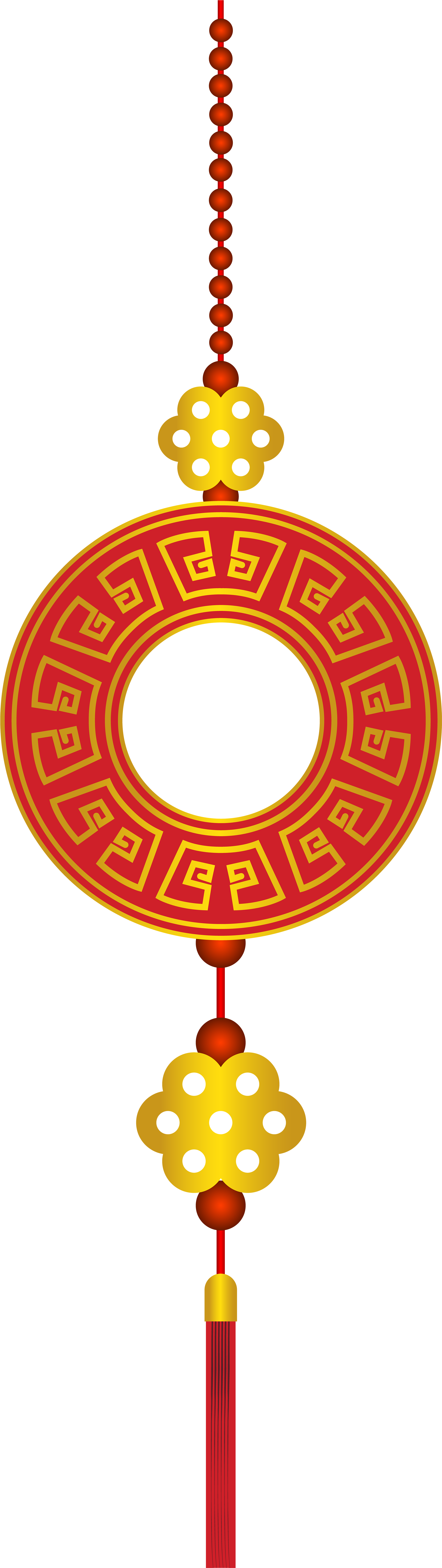 Chinese New Year Decor Png Clip Art - Adornos Chinos Png (2379x8000), Png Download
