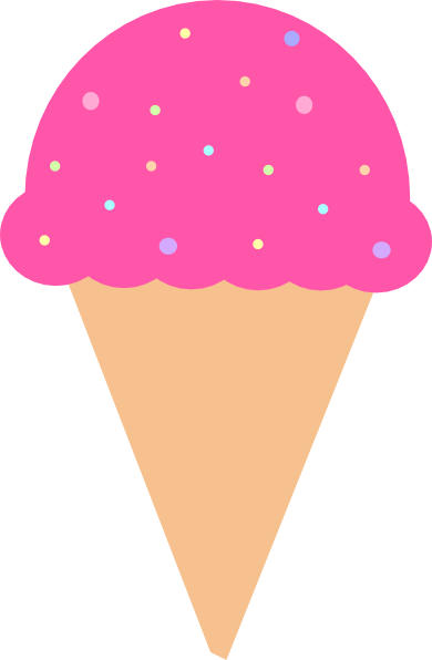Ice Cream Clip Art At Clker - Ice Cream Vector Png (390x596), Png Download