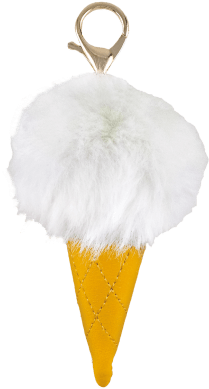 Picture Of Ice Cream Furry Pom-pom Clip White - Ice Cream (415x415), Png Download
