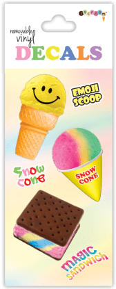 Frozen Delights Decals Small - Mines Press, Inc. Iscream Sugar-riffic Donuts Sheet (415x415), Png Download