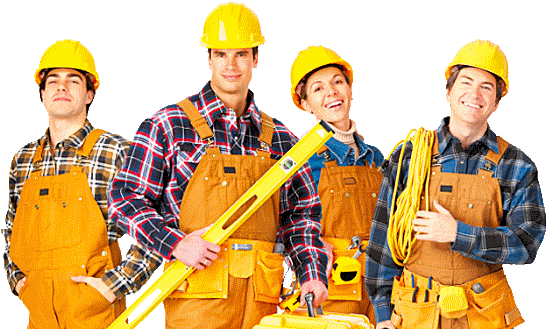 Industrial Workers Png Image - Строительная Бригада (548x329), Png Download