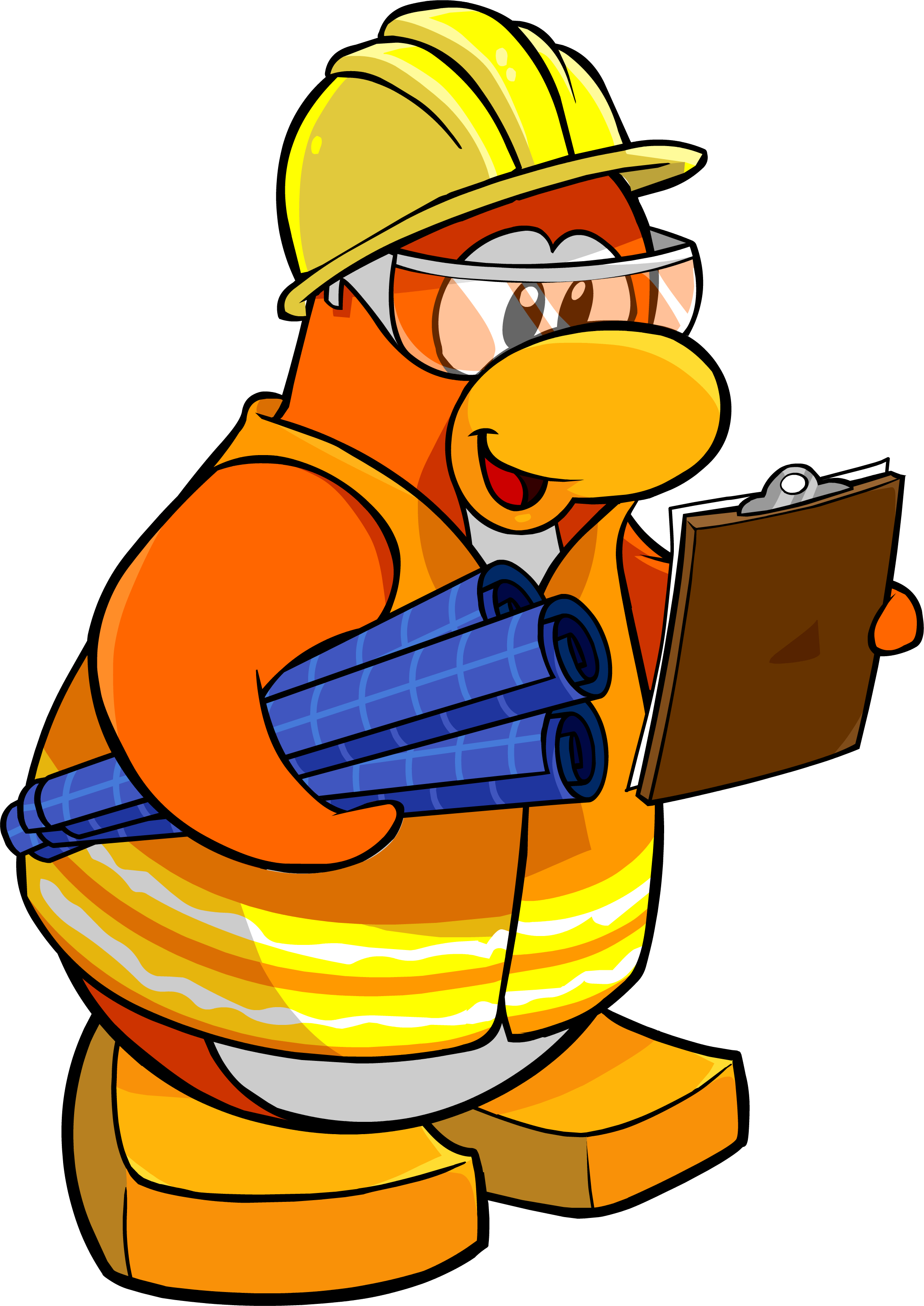 News 356 Support Story Construction Worker - Construction Worker Club Penguin (2183x3085), Png Download